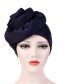Fashion Black Space Cotton Super Large Flower Side Cut Flower Headband Cap