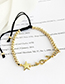 Fashion Gold Copper Inlaid Zircon Letter Love Pentagram Bracelet
