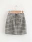 Fashion Lattice Houndstooth Skirt