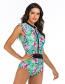 Fashion Green One-piece Swimsuit