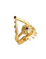 Fashion Golden Suit Eye Three-in-one Splittable Ring