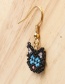 Fashion Black Braided Kitten Bracelet