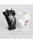 Fashion White Transparent Acrylic Jewelry Display Stand