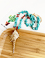 Fashion Blue Natural Stone Conch Necklace
