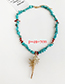 Fashion Blue Natural Stone Conch Necklace