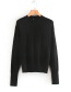 Fashion Black Two Button Sweaters On The Back