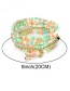 Fashion White Metal Tower Rice Beads Multi-layer Bracelet