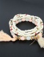 Fashion Brown Multi-layer Rice Beads Tassel Bracelet
