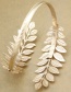 Fashion Silver Metal Leaf Armband