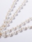 Fashion Golden Single Layer Body Chain Fringed Geometric Beaded Pearl Body Chain
