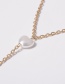 Fashion Gold Multi-layer Fringed Heart-shaped Pearl Geometric Chain Body Chain