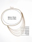 Fashion Gold Geometric U-shaped Multi-layer Tassel Chain Waist Chain
