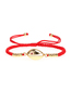 Fashion Red Fashion Micro-set Woven Zircon Shell Bracelet