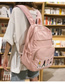 Fashion Pink Canvas Backpack