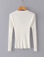 Fashion White Cross Sweater