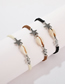 Fashion Brown Woven Turtle Starfish Shell Single Layer Bracelet