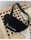 Fashion Black Broadband Canvas Messenger Bag