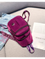 Fashion Purple Washed Nylon Cloth Shoulder Bag