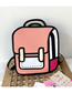 Fashion Pink D Three-dimensional Comic Backpack