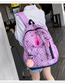 Fashion Purple Cute Cartoon Three-piece Wave Point Mother Package