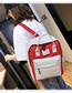 Fashion Red Casual Travel Lady Backpack