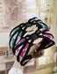 Fashion Pink Knitted Black-rimmed Headband Houndstooth Woolen Headband