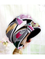 Fashion Korean Powder Wave Point + Check Color Matching Headband Plaid Color Matching Headband