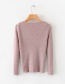 Fashion Pink Drawstring Sweater On The Chest