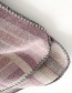 Fashion Leather Pink Striped Shawl