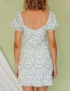 Fashion White Printed Dress