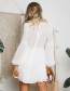 Fashion White Ruffled Tether Dress