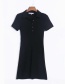 Fashion Black Knit Dress