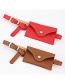 Fashion Red + Silver Buckle Mini Mobile Phone Bag Belt