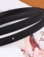 Fashion Navy Pu Pin Buckle Belt