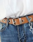 Fashion White Flow Ring Decorative Chain Belt