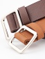 Fashion Camel Needle-free Smooth Buckle Ladies Wide Belt