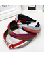 Fashion Red Rainbow Headband Rainbow Stripe Ribbon Headband