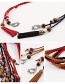 Fashion Sapphire Braided Tail Knotted Belt