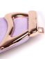Fashion Purple Braided Elastic Wide Belt