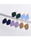 Fashion Color Alloy Triangle Hat Cotton Thread Tassel Arrow Stud Earrings