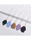 Fashion Purple Alloy Geometric Triangle Hat Cotton Line Tassel Arrow Sweater Chain