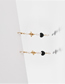 Fashion Gold Copper Drop Oil Bee Natural Pearl Heart Stud Earrings