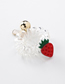 Fashion Strawberry Fruit Beads Phone Line Hair Circle