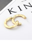 Fashion Gold Hollow  Silver Pin Earrings