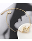 Fashion Platinum Gold Crystal Elk Bracelet Necklace Set