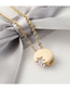 Fashion 14k Gold Star Moon Zircon Necklace