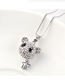 Fashion Blue Light Little Bear Star Crystal Necklace