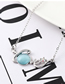 Fashion Light Blue Crystal Opal C Necklace - Star Color