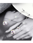 Fashion Silver Crystal Earrings - Teardrop Beads