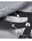 Fashion Silver Crystal Earrings - Teardrop Beads